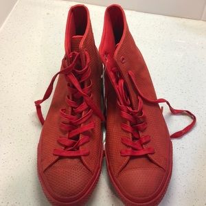 Red Chuck Taylor Converse Shoes Size 11